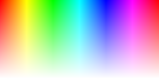 Color hues with ARGB8888 pixel format, silver background and alpha threshold = 1
