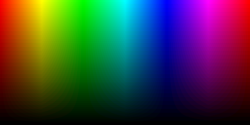 Color hues with RGB565 pixel format and black background
