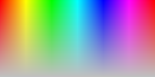 Color hues with silver background