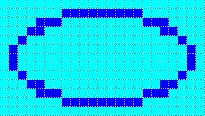Zoomed ellipse with AntiAliasing = false, FastThinLines = false, DrawPathPixelOffset = PixelOffset.Half.