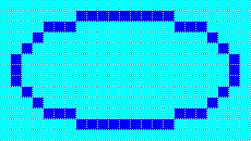 Zoomed ellipse with AntiAliasing = false, FastThinLines = true.