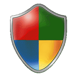 Shield icon with decreased gamma using Floyd-Steinberg dithering and a palette optimized for the untransformed image